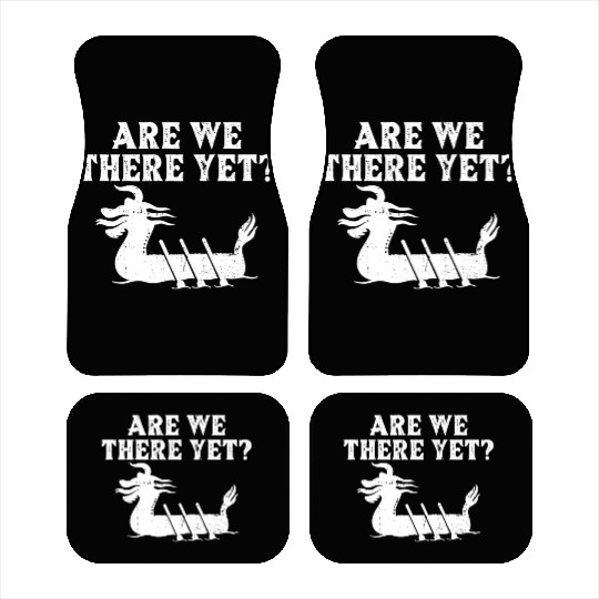 Funny Dragon Boat Racing Paddle Car Mats