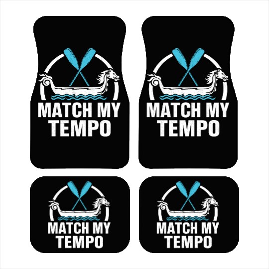 Funny Dragon Boat Racing Paddle Car Mats