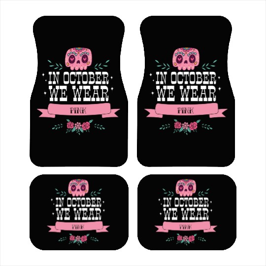 In October we Wear Pink Car Mats