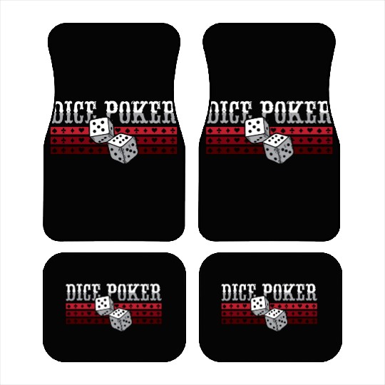 Dice Poker Gambler Poker Game Gambling Card Game Car Mats