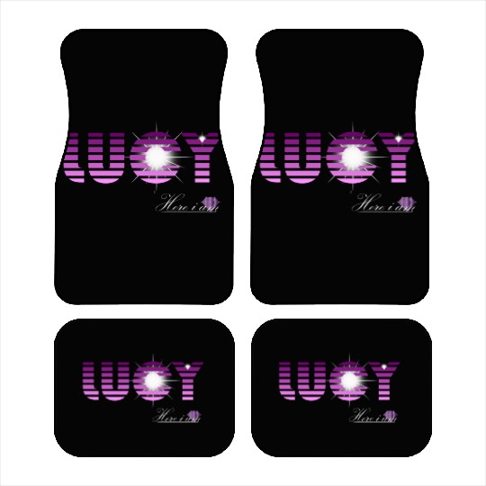 Lucy pink and violet - Latin's etymology - Light Car Mats