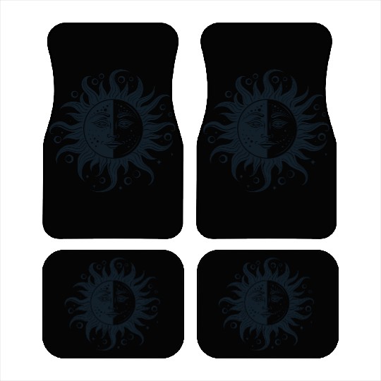 Harmonious Sun and Moon - Spiritual Design Car Mats