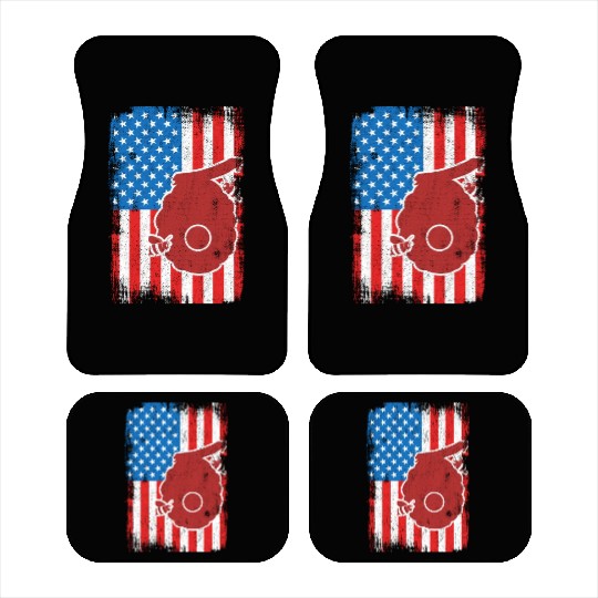 Patriotic US Beekeeper Car Mats