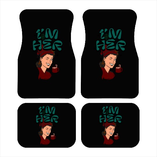 Im Her! Christmas/ Mrs. Claus design Car Mats