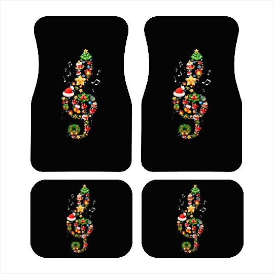 Christmas Musical Note Music Lover Teacher Sing Car Mats