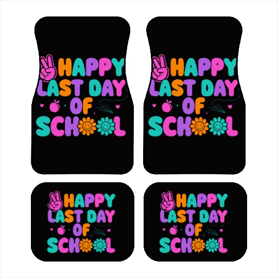 Happy Last Day Of School Teacher Summer Vacation Car Mats