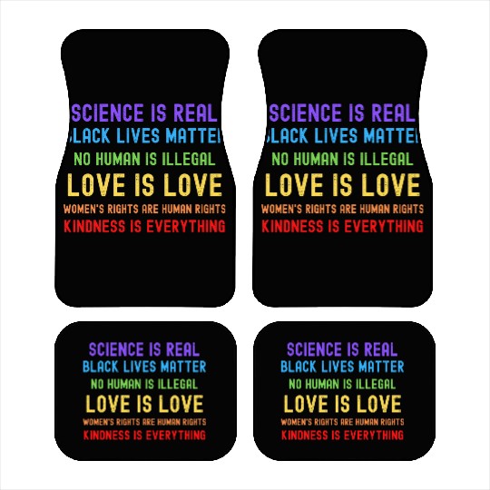 Science Is Real Black Lives Matter Car Mats
