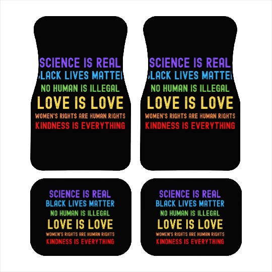 Science Is Real Black Lives Matter Car Mats