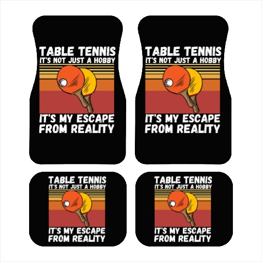 Table Tennis Ping Pong Player Lover Car Mats