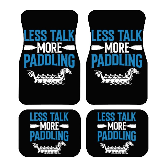 Funny Dragon Boat Racing Paddle Car Mats