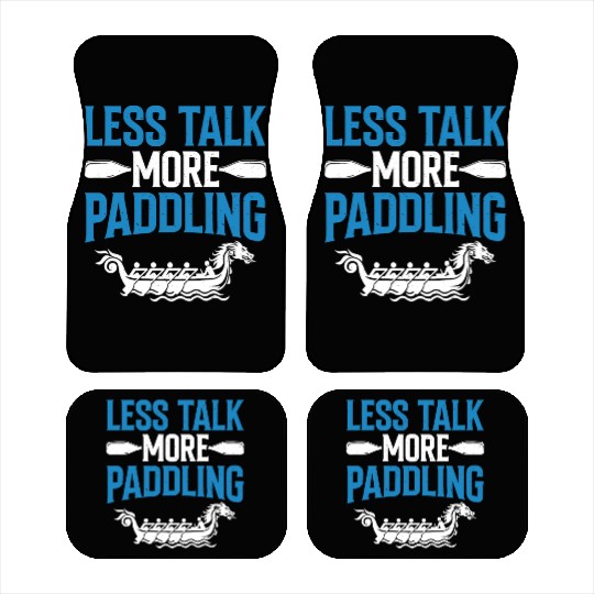 Funny Dragon Boat Racing Paddle Car Mats