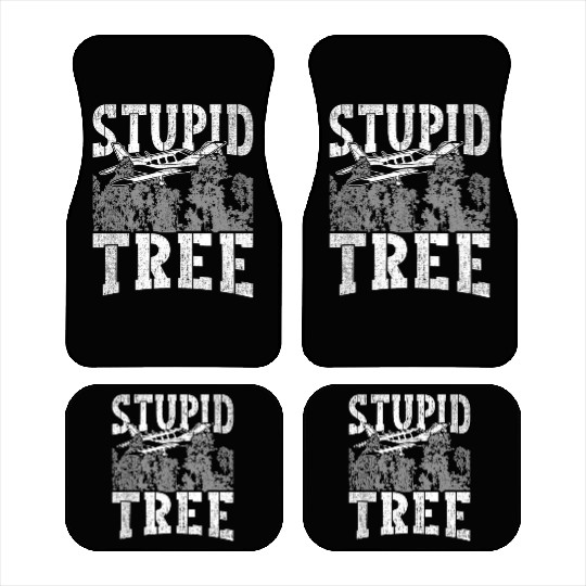 RC Plane Pilot Stupid Tree Car Mats