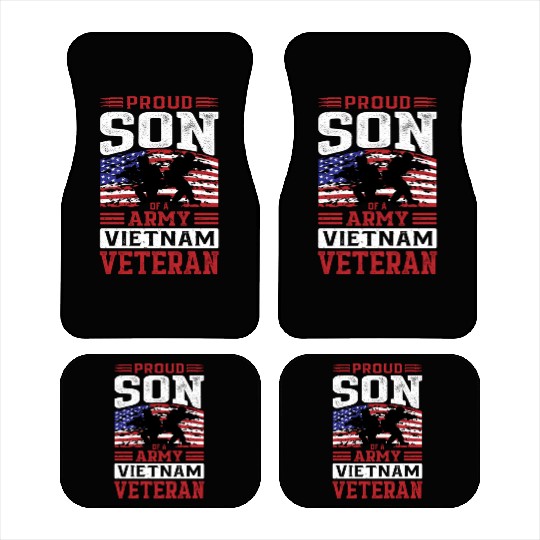 Proud Son Of A Army Vietnam Veteran Car Mats