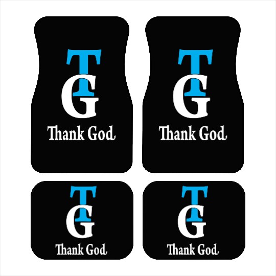 Thank God TG Love Jesus Christian Christmas Car Mats