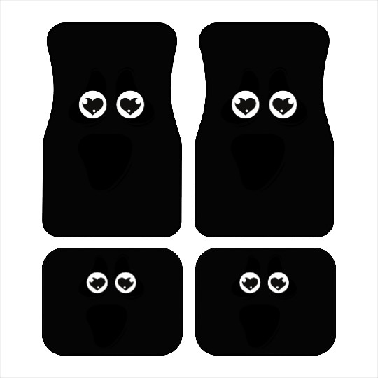 Cute Inlove Ghost Face Car Mats