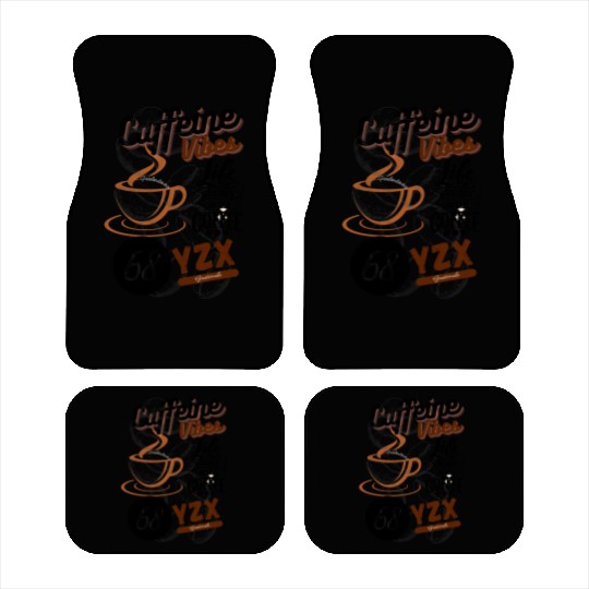 Vintage caffeine vibes Car Mats