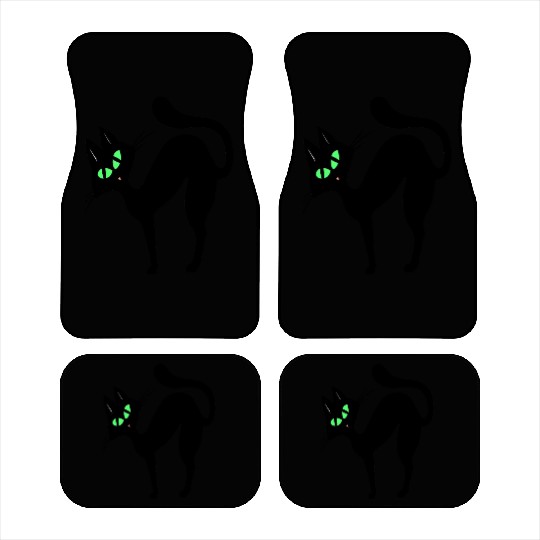 Black cat Car Mats
