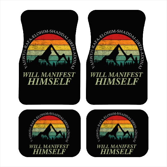 Yahweh - Will Manifest Himself Worshiper Inspiring Car Mats