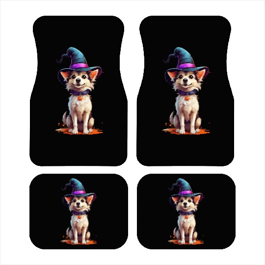 Halloween Witch Dog Car Mats