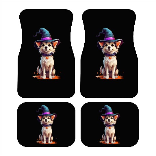 Halloween Witch Dog Car Mats