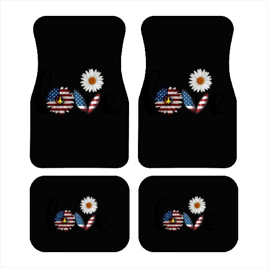 Love daisy solid Car Mats