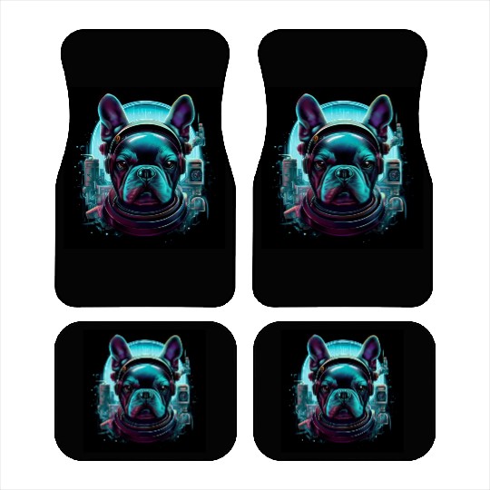 Fantasy Frenchie Bull Dog Car Mats
