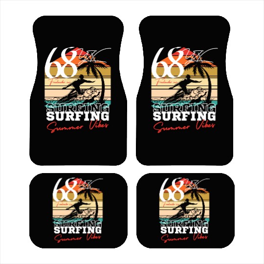 Surfing summer vibes Car Mats