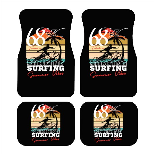 Surfing summer vibes Car Mats