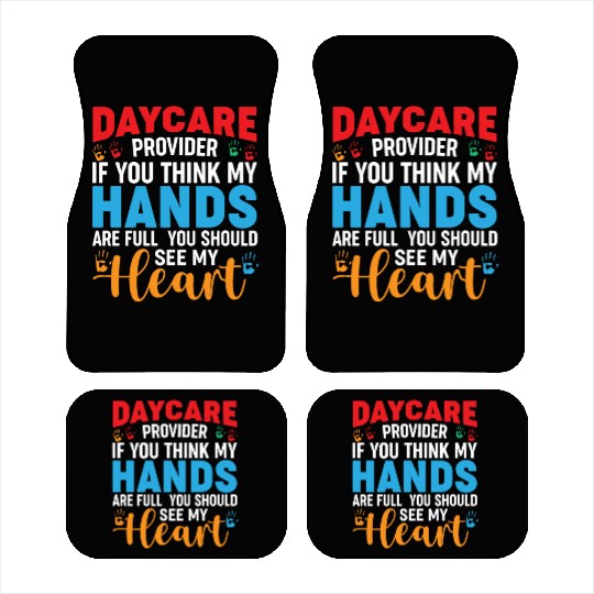 Daycare Provider Childcare Pre-k Teacher Appreciat Car Mats
