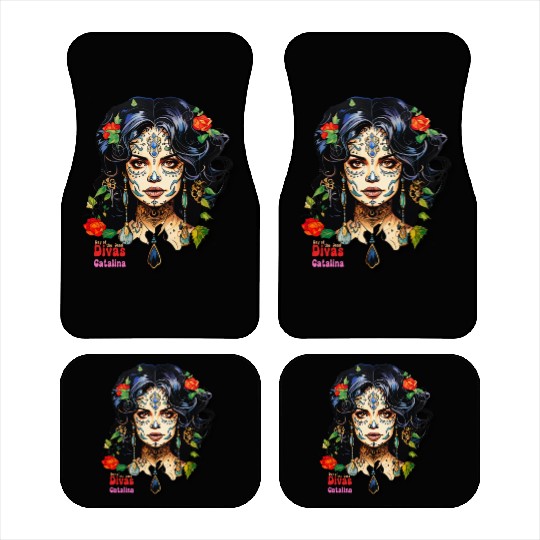Day of the Dead Divas - Catalina Car Mats