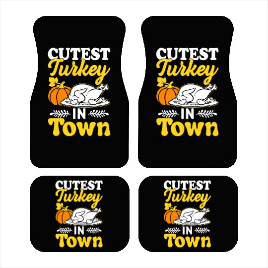 Cutest Turkey in Town Car Mats