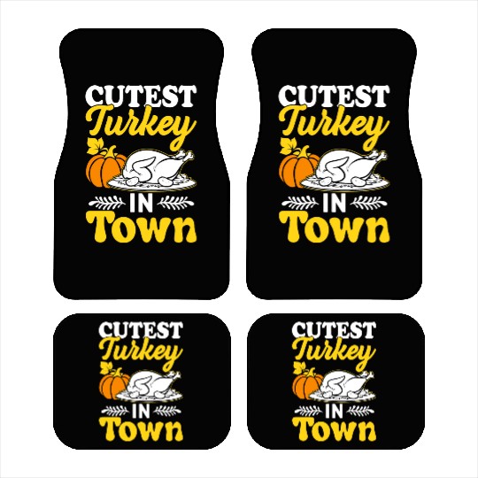 Cutest Turkey in Town Car Mats