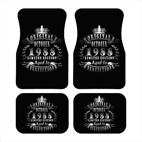 october 1988 Anniversary october 1988 october Car Mats