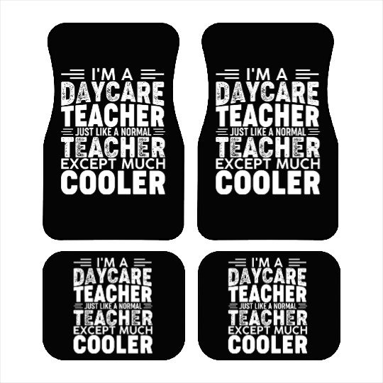 I'm a Daycare Teacher Childcare Worker Cute Daycar Car Mats