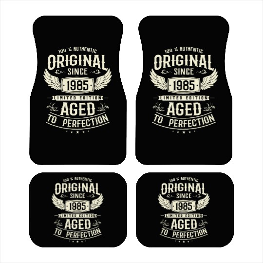 1985 Vintage Birthday Surprise Car Mats