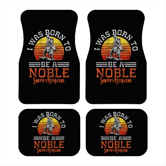 Sword Warrior Fencing Win Car Mats