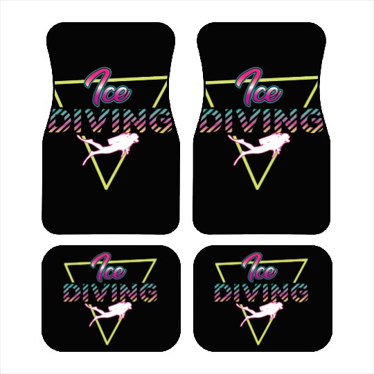 Retro 80s Ice Diving Outfit Car Mats