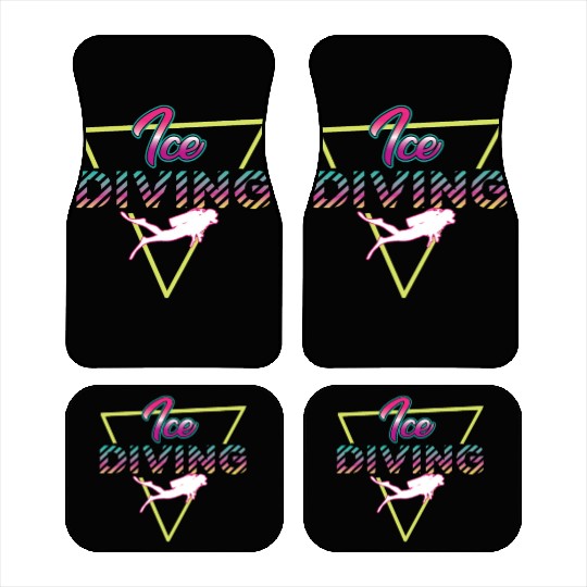 Retro 80s Ice Diving Outfit Car Mats