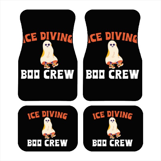 Ice Diving Boo Crew Halloween Car Mats