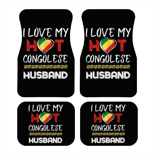 Funny Congolese Husband Proud Wife Car Mats