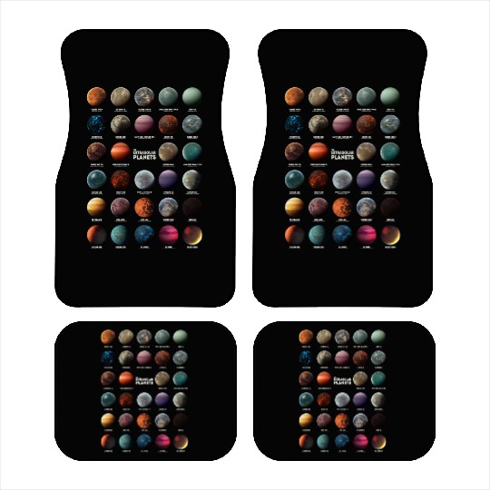 Exoplanets Extrasolar Planets Astronomy Science Car Mats