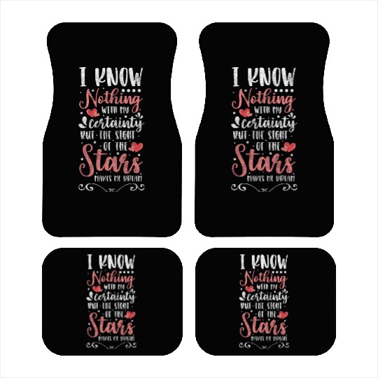 Stars Shooting Star Telescope Night Sky Car Mats