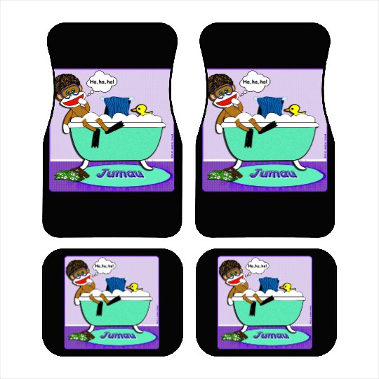 Jumau the Sock Monkey Car Mats