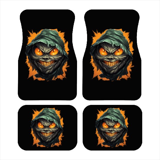 Halloween Spooky Cartoon Mummy Car Mats
