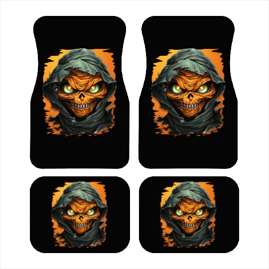 Halloween Spooky Cartoon Mummy Car Mats