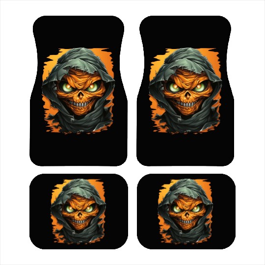 Halloween Spooky Cartoon Mummy Car Mats