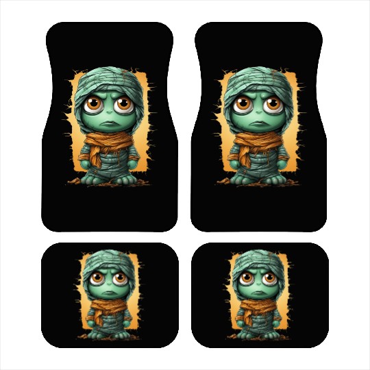 Halloween Spooky Cartoon Mummy Car Mats