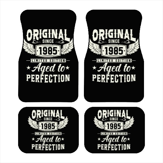 1985 Vintage Birthday Gift Car Mats