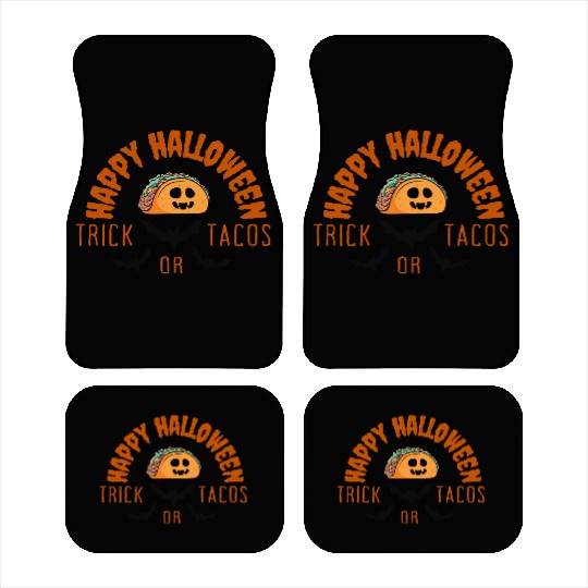 Trick or tacos halloween Car Mats