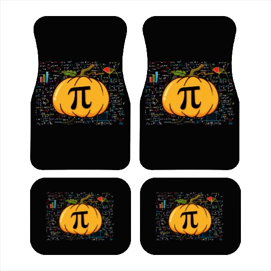 Pumpkin Pi Mathematics Halloween Thanksgiving Fall Car Mats